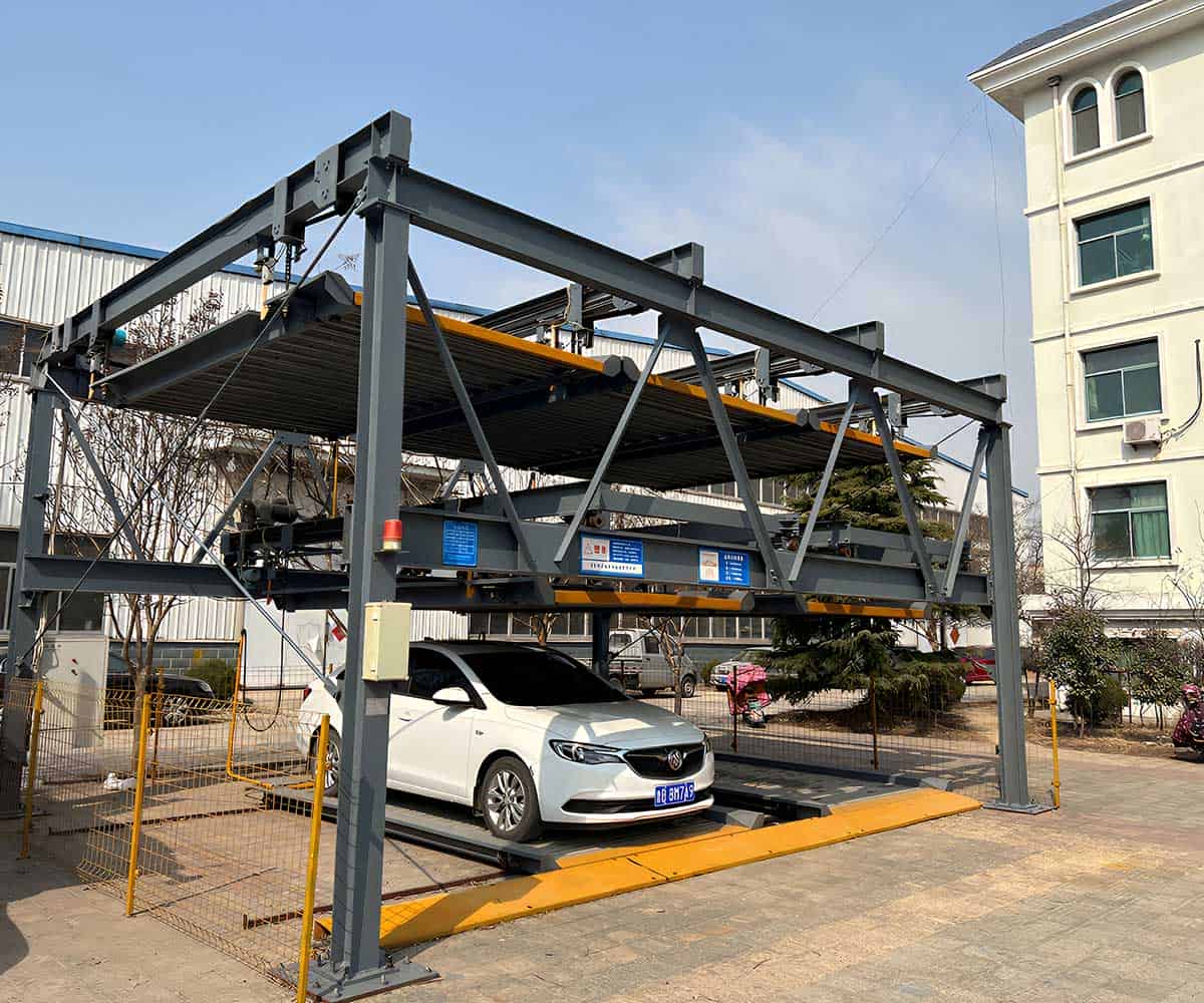 黎平縣簡易式立體停車庫鋼結構外表處理方法及應用