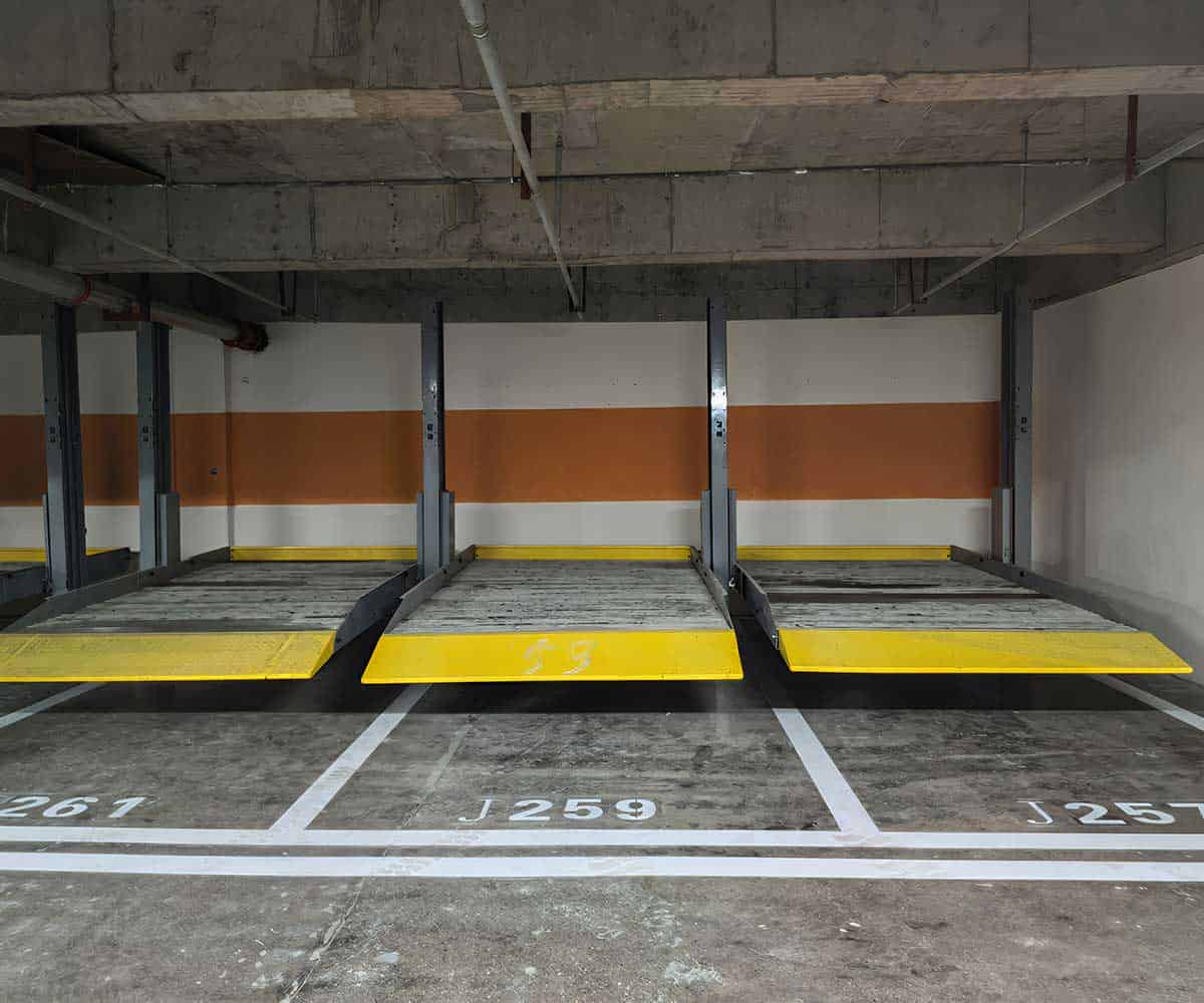 四柱簡易升降機械停車庫的拆運過程